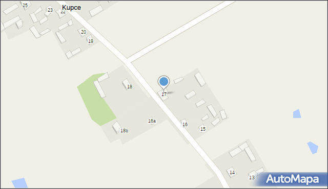 Kupce, Kupce, 17, mapa Kupce