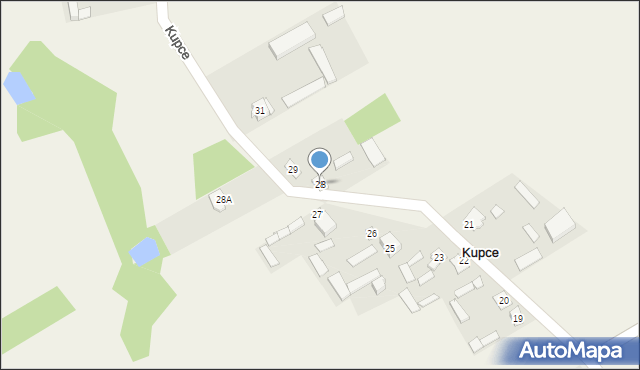 Kupce, Kupce, 28, mapa Kupce