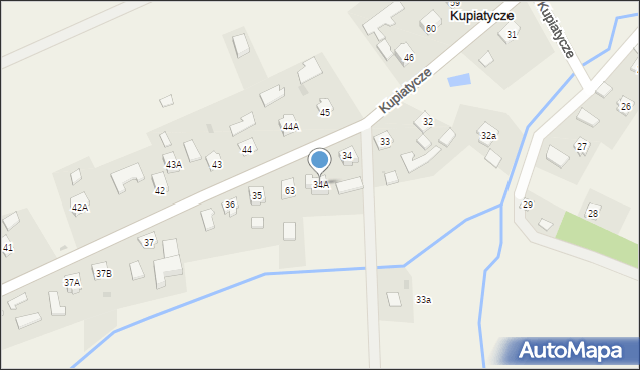 Kupiatycze, Kupiatycze, 34A, mapa Kupiatycze