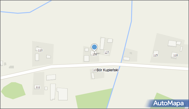 Kupienin, Kupienin, 109, mapa Kupienin