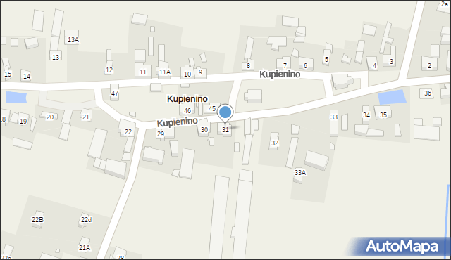 Kupienino, Kupienino, 31, mapa Kupienino