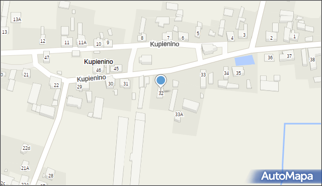 Kupienino, Kupienino, 32, mapa Kupienino