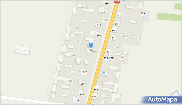 Kupientyn, Kupientyn, 124A, mapa Kupientyn