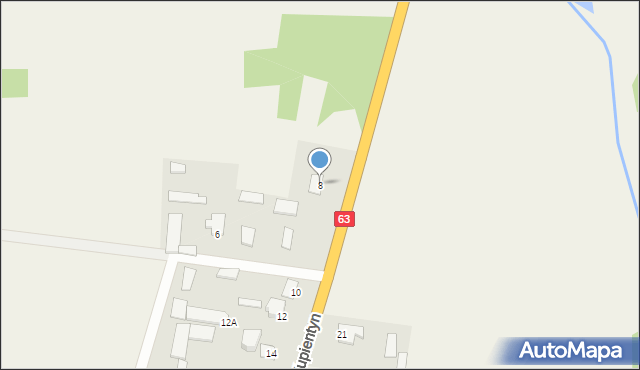 Kupientyn, Kupientyn, 8, mapa Kupientyn