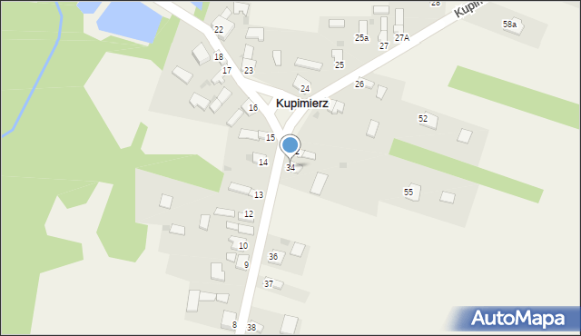 Kupimierz, Kupimierz, 34, mapa Kupimierz