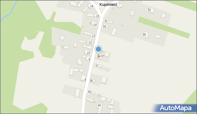Kupimierz, Kupimierz, 36, mapa Kupimierz