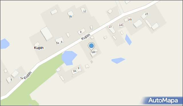 Kupin, Kupin, 10a, mapa Kupin