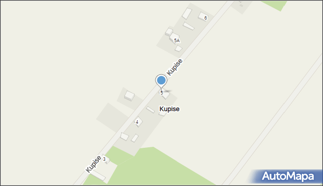 Kupise, Kupise, 5, mapa Kupise