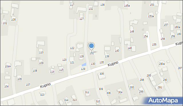 Kupno, Kupno, 131, mapa Kupno