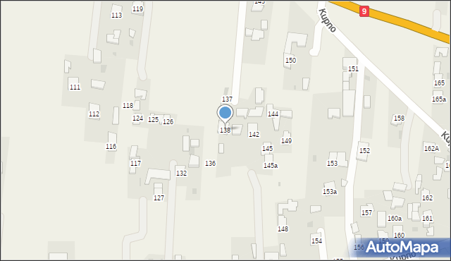 Kupno, Kupno, 138, mapa Kupno