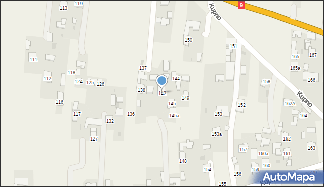 Kupno, Kupno, 142, mapa Kupno