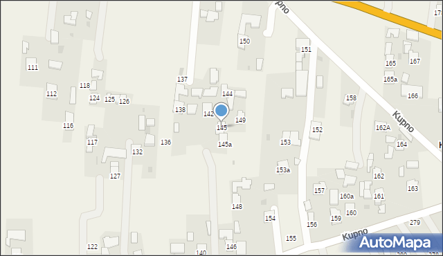 Kupno, Kupno, 145, mapa Kupno