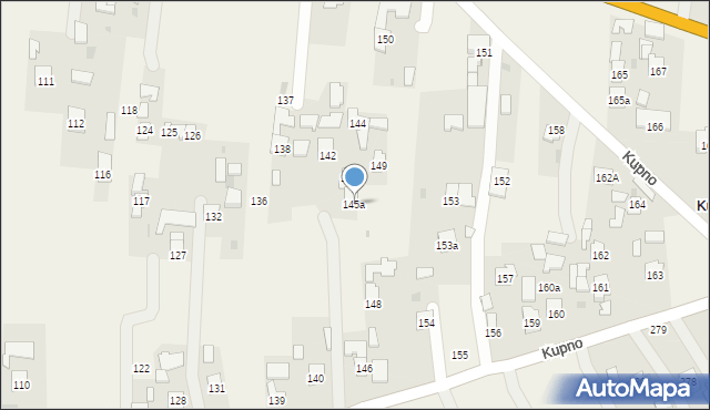 Kupno, Kupno, 145a, mapa Kupno