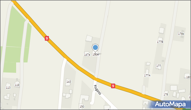 Kupno, Kupno, 150A, mapa Kupno
