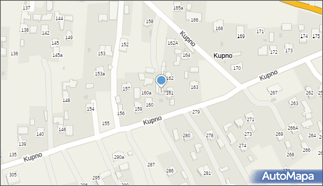 Kupno, Kupno, 161A, mapa Kupno