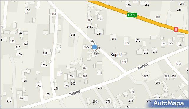 Kupno, Kupno, 164, mapa Kupno