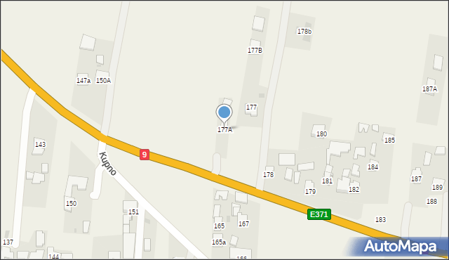 Kupno, Kupno, 177A, mapa Kupno