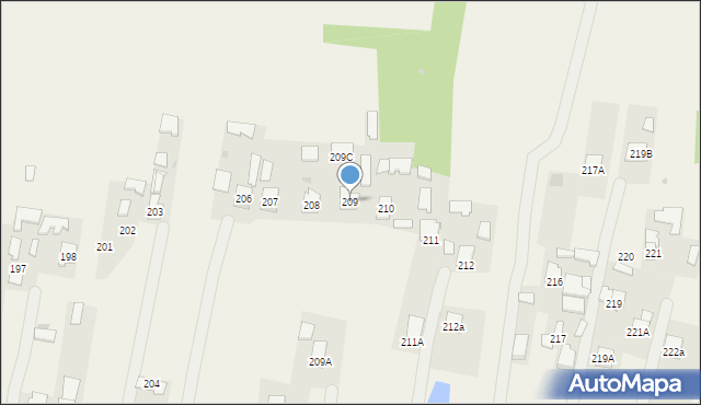 Kupno, Kupno, 209, mapa Kupno