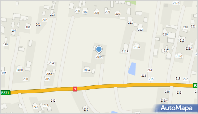 Kupno, Kupno, 209A, mapa Kupno