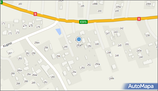 Kupno, Kupno, 251a, mapa Kupno