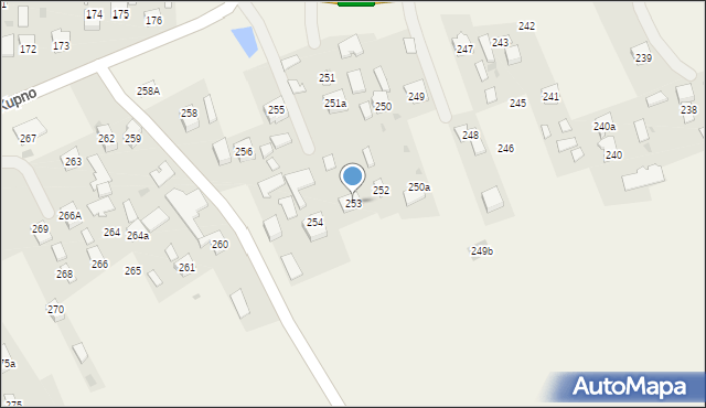 Kupno, Kupno, 253, mapa Kupno