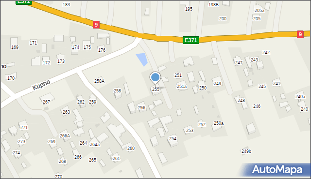 Kupno, Kupno, 255, mapa Kupno