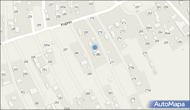 Kupno, Kupno, 282, mapa Kupno