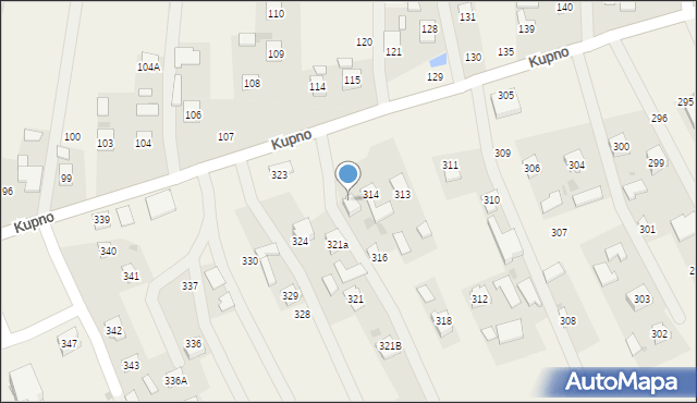 Kupno, Kupno, 315, mapa Kupno