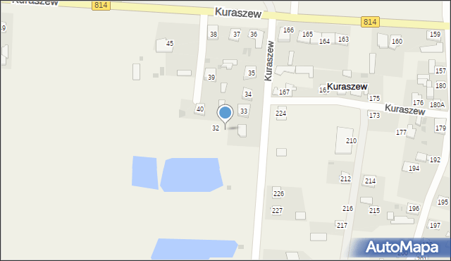Kuraszew, Kuraszew, 32A, mapa Kuraszew