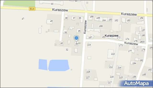 Kuraszew, Kuraszew, 33, mapa Kuraszew