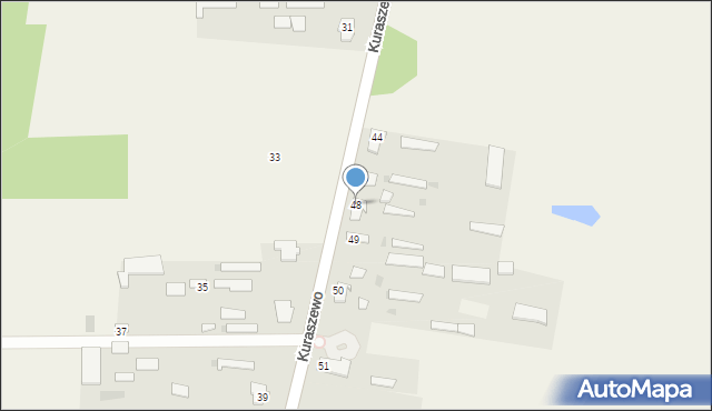 Kuraszewo, Kuraszewo, 48, mapa Kuraszewo