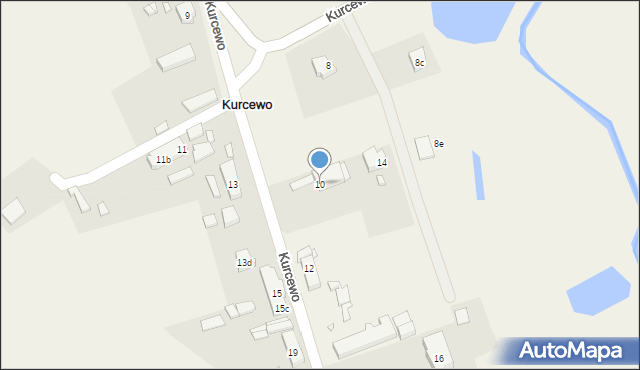 Kurcewo, Kurcewo, 10, mapa Kurcewo