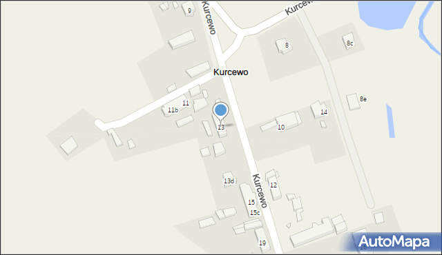Kurcewo, Kurcewo, 13, mapa Kurcewo