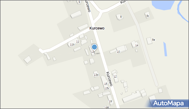 Kurcewo, Kurcewo, 13b, mapa Kurcewo
