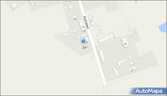 Kurcewo, Kurcewo, 19B, mapa Kurcewo