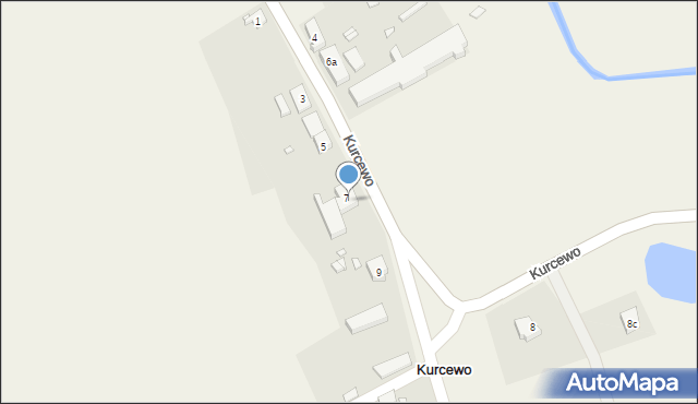 Kurcewo, Kurcewo, 7a, mapa Kurcewo