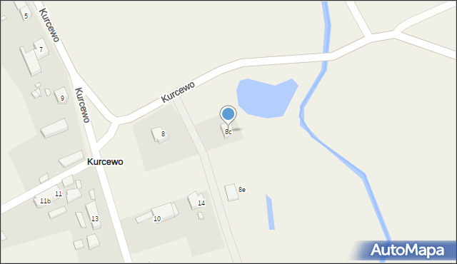 Kurcewo, Kurcewo, 8c, mapa Kurcewo