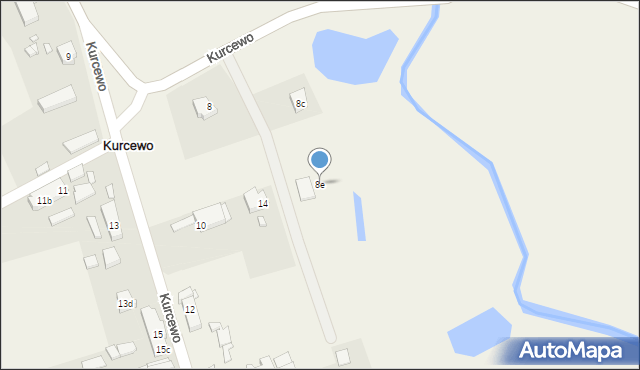 Kurcewo, Kurcewo, 8e, mapa Kurcewo