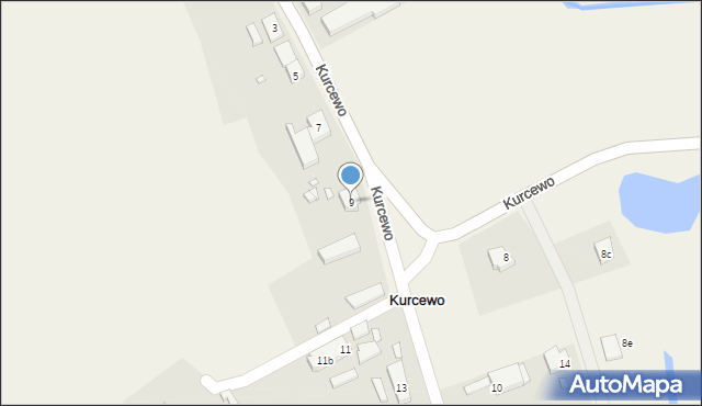 Kurcewo, Kurcewo, 9, mapa Kurcewo