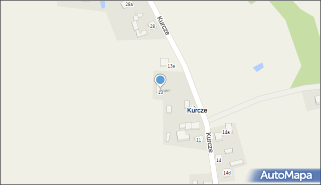 Kurcze, Kurcze, 13, mapa Kurcze