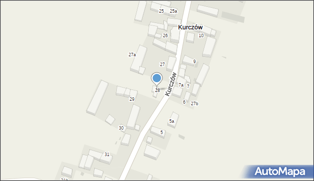 Kurczów, Kurczów, 28, mapa Kurczów