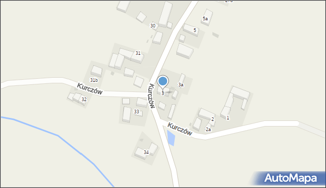 Kurczów, Kurczów, 3, mapa Kurczów