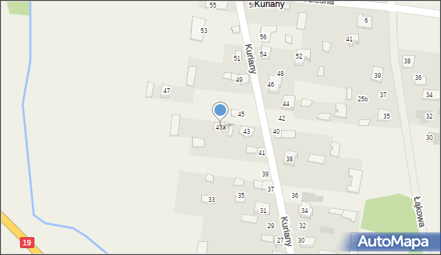 Kuriany, Kuriany, 43a, mapa Kuriany