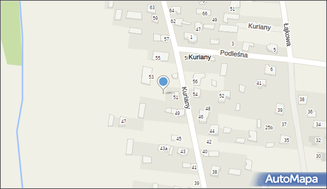 Kuriany, Kuriany, 51a, mapa Kuriany