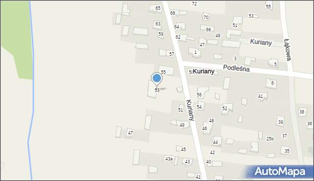 Kuriany, Kuriany, 53, mapa Kuriany