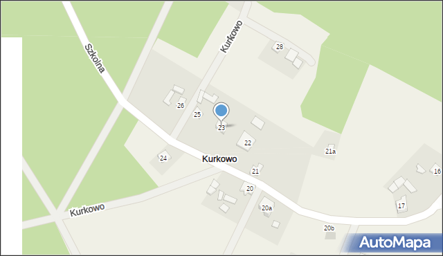 Kurkowo, Kurkowo, 23, mapa Kurkowo