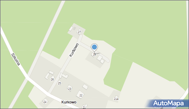 Kurkowo, Kurkowo, 28, mapa Kurkowo