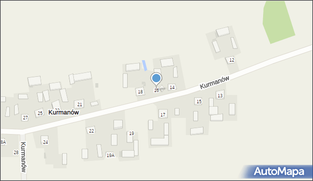 Kurmanów, Kurmanów, 16, mapa Kurmanów