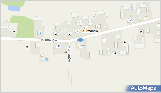 Kurmanów, Kurmanów, 24, mapa Kurmanów