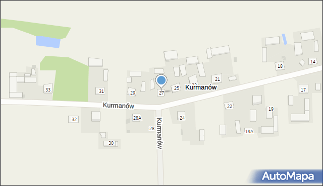 Kurmanów, Kurmanów, 27, mapa Kurmanów